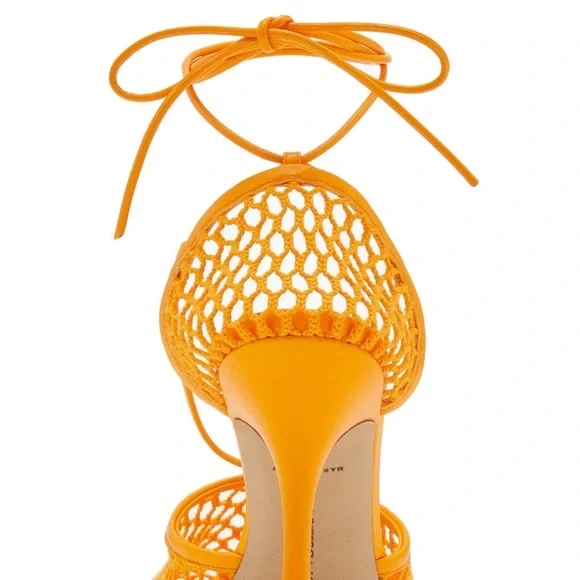Elegant Orange Bottega VenetaStretch Sandals